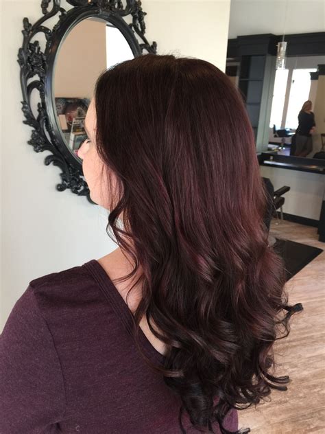 dark soft mahogany brown hair color